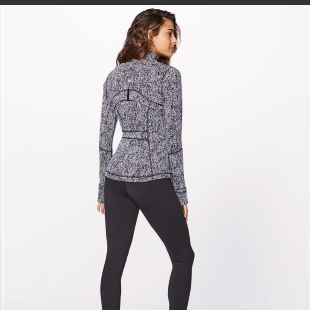Rare Lululemon define Luon Jacket Twill Black White zip up - Picture 8 of 9